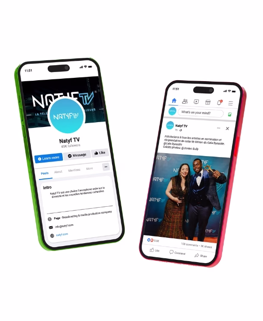 Natyf tv gestion réseaux sociaux